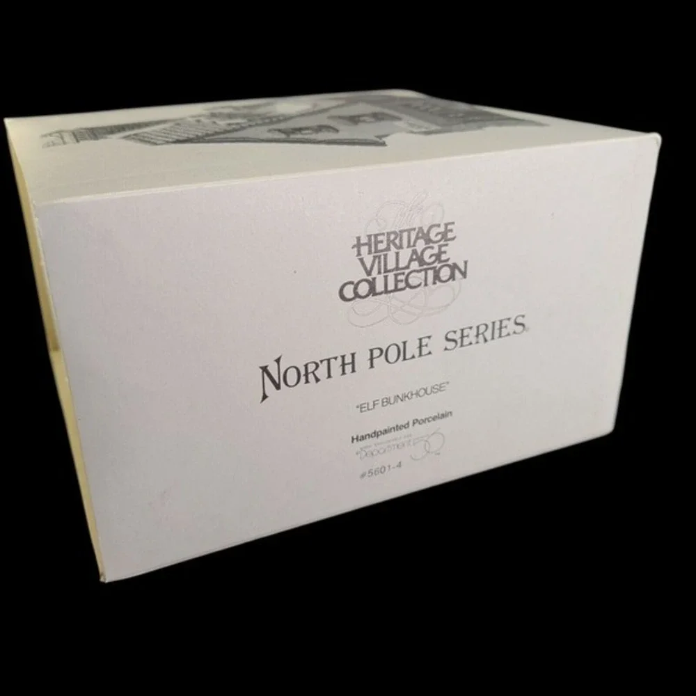 Department 56 Elf Elves Bunkhouse North Pole Series Village Dept 56 Vtg NO LIGHT